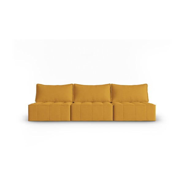 Canapea galbenă 240 cm Mike – Micadoni Home