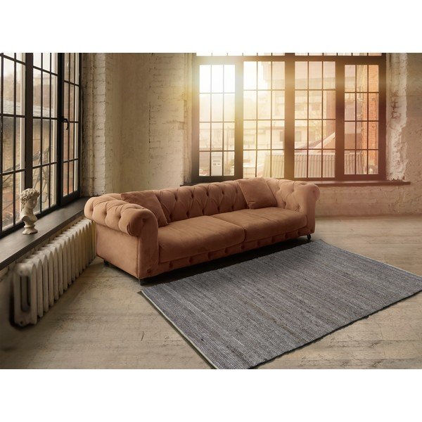 Covor din plastic reciclat Universal Cinder, 140 x 200 cm, maro-image-1