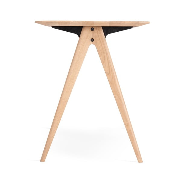 Birou din lemn de stejar 60x120 cm Ava – Gazzda-image-4