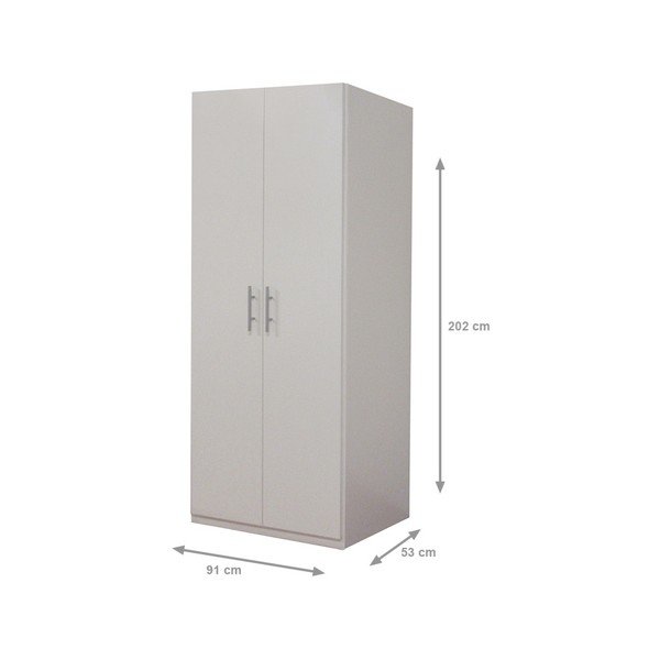 Dulap cu 3 uși Evegreen House Home Paradise, înălțime 202 cm, alb-image-1