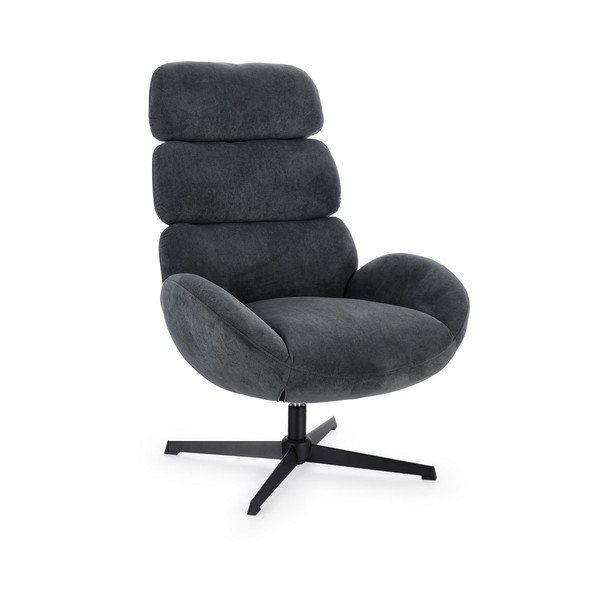 Fotoliu negru pivotant Violante – Bizzotto