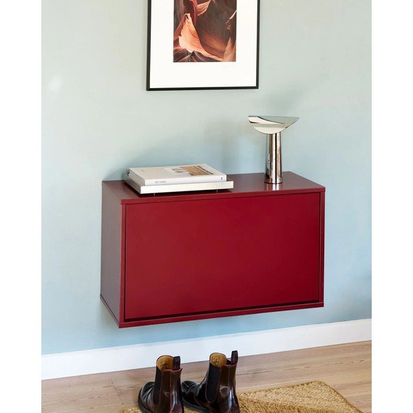 Pantofar burgundy cu deschidere înclinată/suspendat 70x30x40 cm – ReCollector-image-4