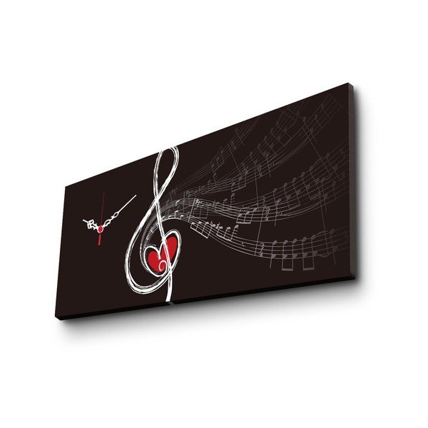 Ceas decorativ pentru perete Houslový Klíč, 30 x 70 cm