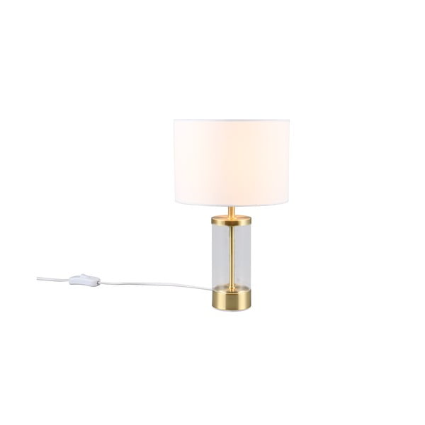 Veioză aurie cu abajur textil (înălțime 33,5 cm) Grazia – Reality-image-1