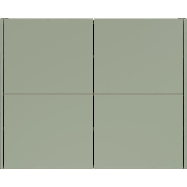 Dulap verde prăfuit cu aspect mat suspendat 97x79x27 cm Binetto – Germania-image-2
