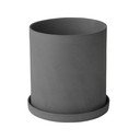 Ghiveci din porțelan Blomus Nona, gri închis
