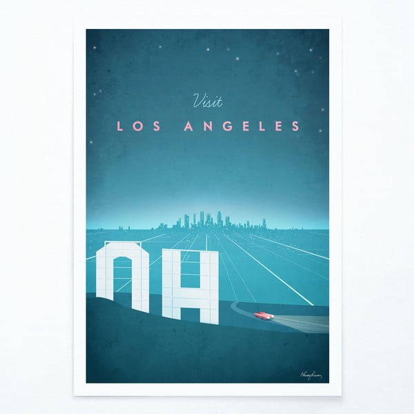 Poster Travelposter Los Angeles, A3