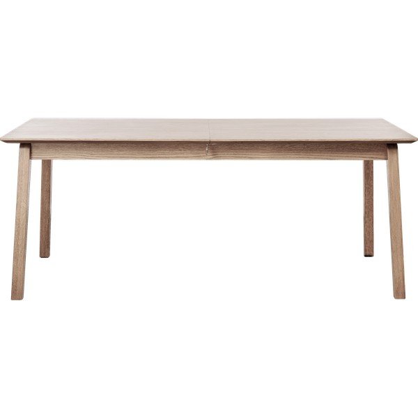 Masă de dining extensibilă cu aspect de lemn de stejar cu blat suplimentar 95x190 cm Bari – Unique Furniture