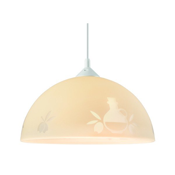Lustră albă/bej ø 30 cm – LAMKUR-image-1