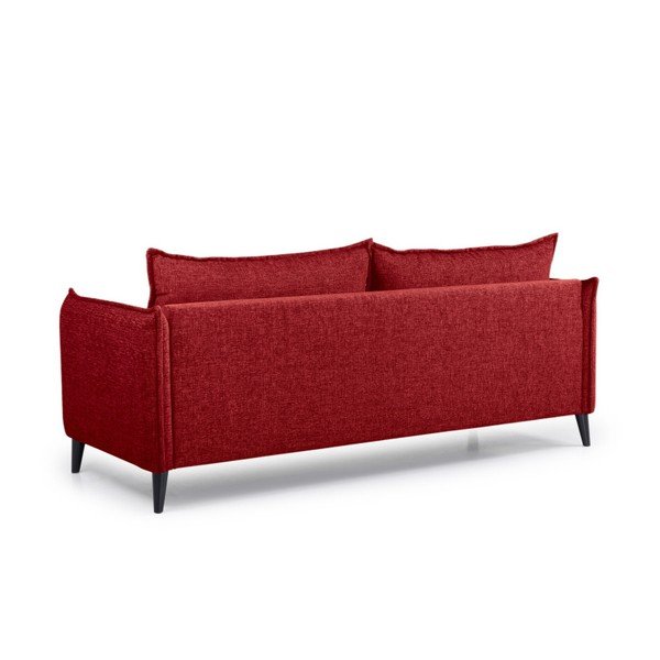 Canapea Scandic Leo, roșu, 208 cm-image-3