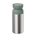 Cană termos argintie/verde salvie din oțel inoxidabil 350 ml Ellipse – Mepal