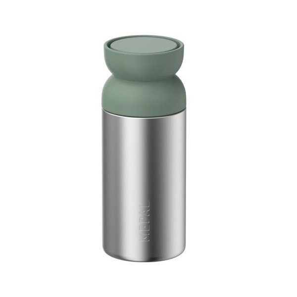 Cană termos argintie/verde salvie din oțel inoxidabil 350 ml Ellipse – Mepal