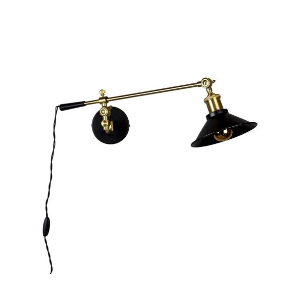 Aplică de perete neagră/aurie Penelope – Dutchbone