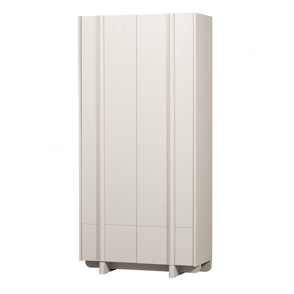 Dulap modular crem din lemn masiv de pin 101x210 cm Basu – WOOOD