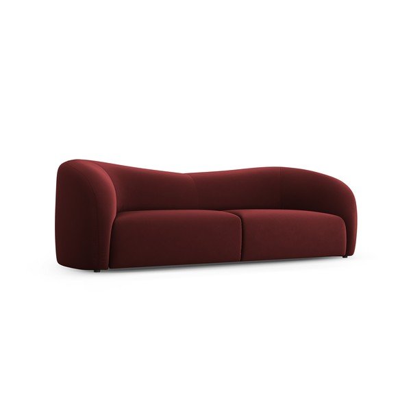 Canapea burgundy cu tapițerie din catifea 237 cm Santi – Interieurs 86-image-2