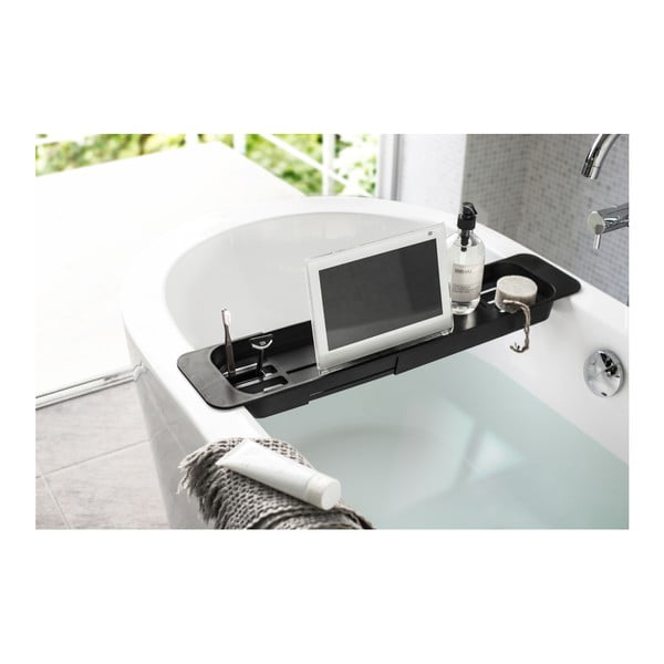 Raft reglabil pentru cadă YAMAZAKI Tower, negru-image-2