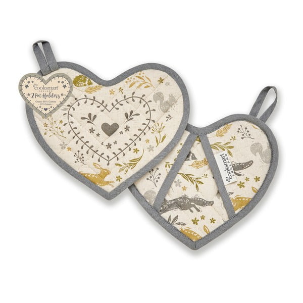 Set 2 şervete termice din bumbac Cooksmart Woodland-image-1