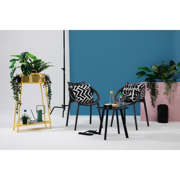 Masă de grădină Le Bonom Full Steel, ø 50 cm, negru-image-4