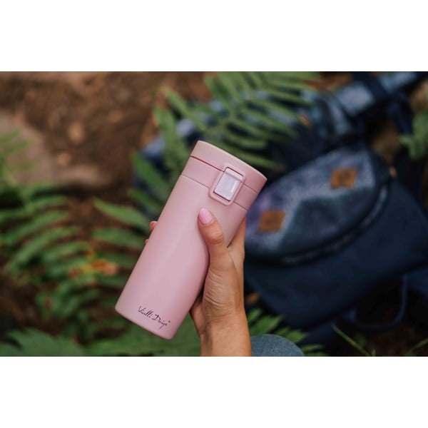 Cană termică Vialli Design Fuori, 400 ml, roz-image-4