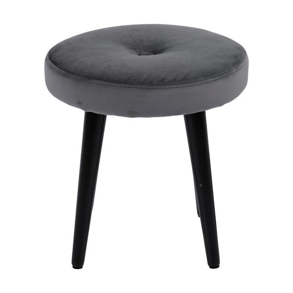 Scaun de catifea gri Frisco - Actona-image-2