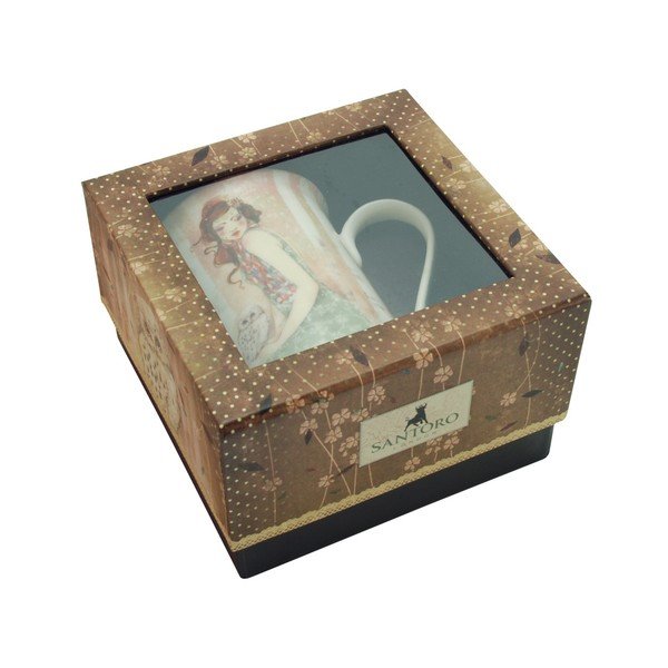 Cană din porțelan Santoro London Willow Mademoiselle Snow-image-3