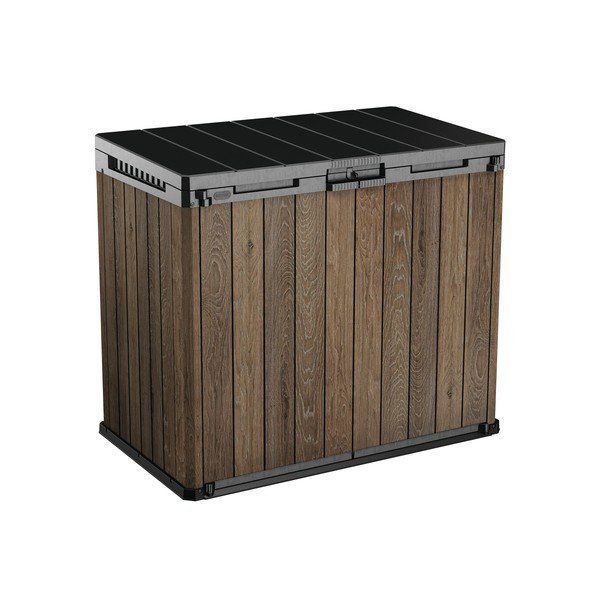 Cutie de depozitare pentru grădină maro închis din plastic Deco – Keter