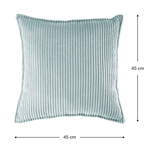 Pernă decorativă pentru copii verde-mentă cu tapițerie din catifea reiată Block – Wigiwama-image-4