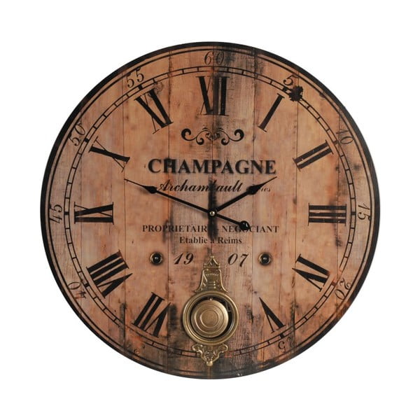 Ceas de perete Antik Line Champagne, ⌀ 59 cm