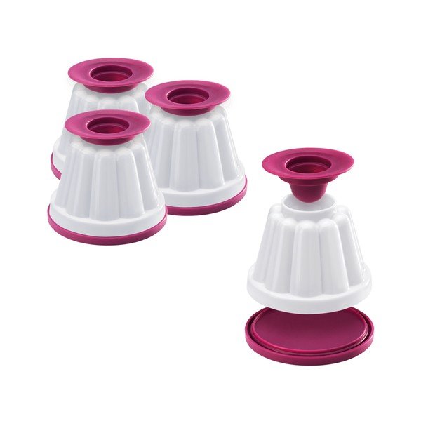 Set 4 forme pentru budincă Metaltex, ø 8 x 7 cm-image-1