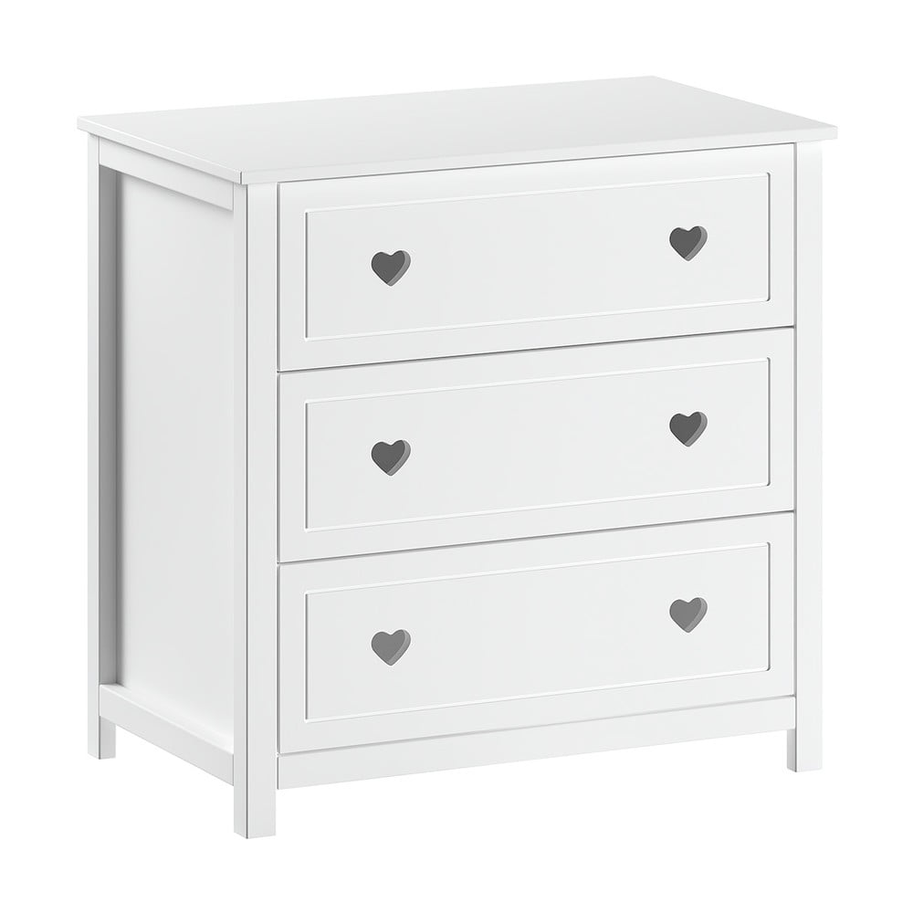 Comodă de copii albă 90x89x57 cm Amori – Vipack