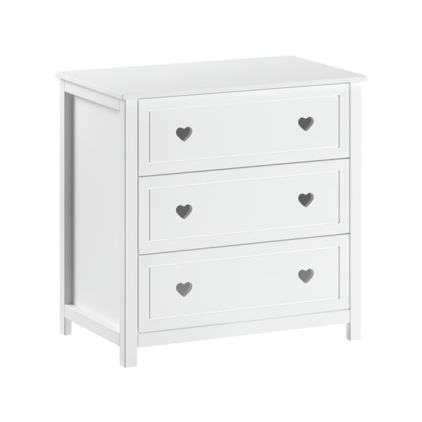 Comodă de copii albă 90x89x57 cm Amori – Vipack
