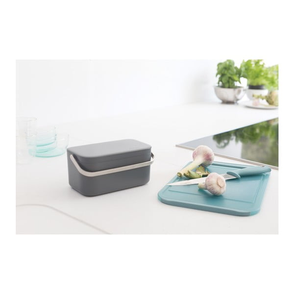 Recipient pentru deșeuri compostabile gri închis 1,8 l SinkSide – Brabantia-image-1
