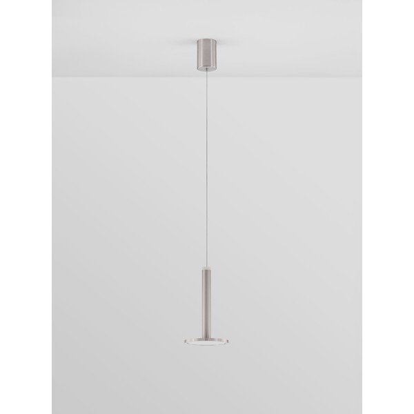 Lustră argintiu-mat LED din metal ø 15 cm Palencia – Nova Luce-image-2