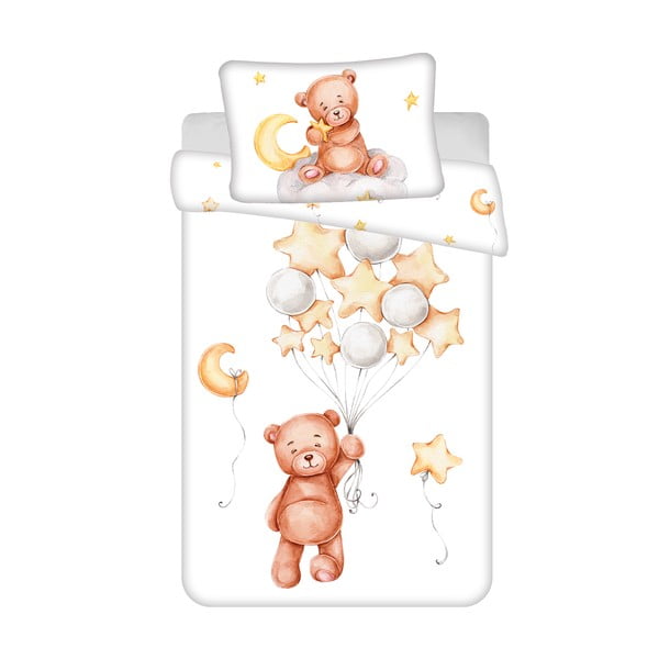 Lenjerie de pat pentru copii din bumbac pentru pătuț 100x135 cm  Medvídek "Cute" – Jerry Fabrics