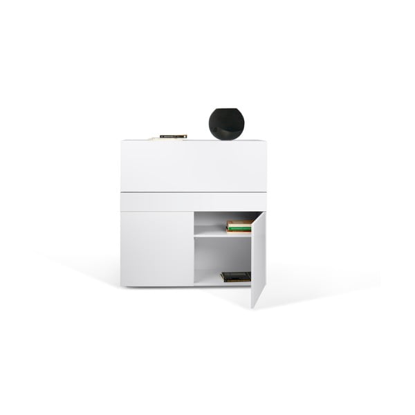 Birou cu blat alb TemaHome Focus, 110 x 109 cm-image-1