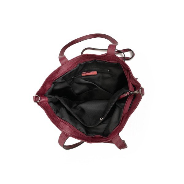 Geantă Tote din piele Roberta M Ambra, roșu-image-4