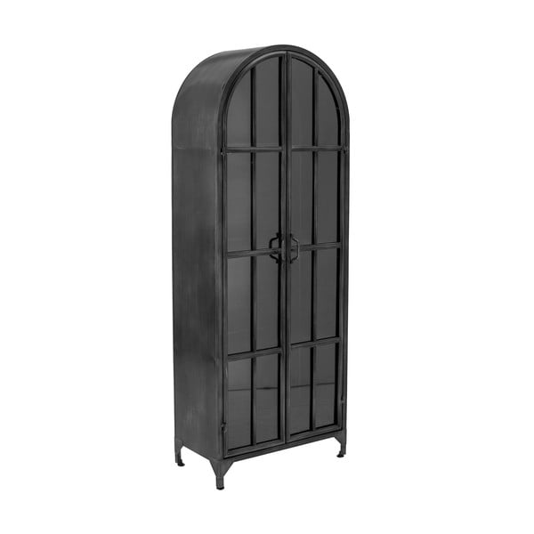 Vitrină neagră din metal 56,5x152,5 cm Papole – Bloomingville-image-2
