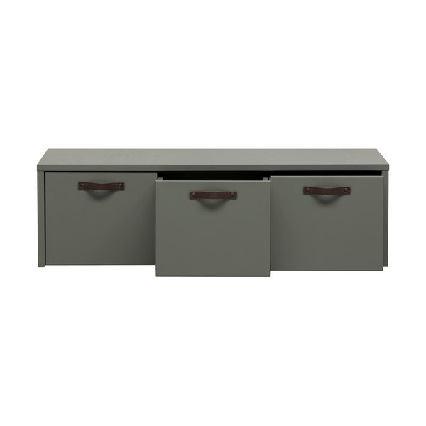 Dulap pentru copii verde-gri din lemn   de pin 120x36 cm Stage – vtwonen-image-3