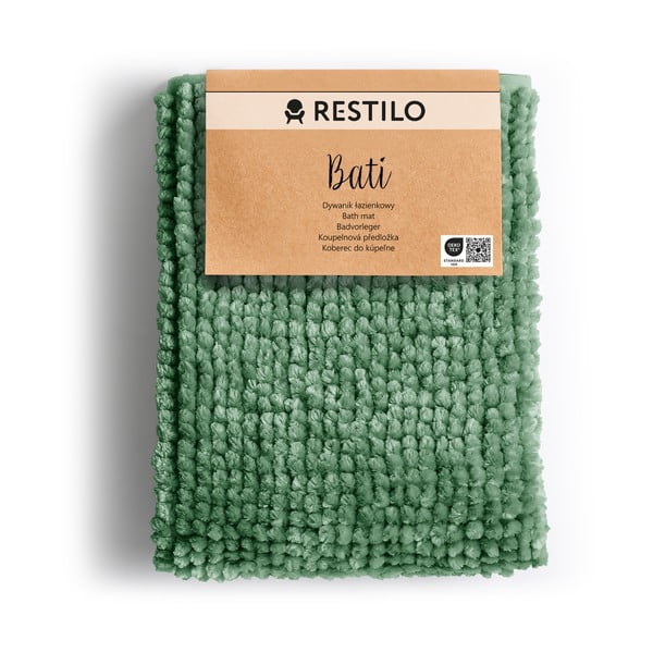 Covoraș de baie verde 70x120 cm Bati – Restilo
