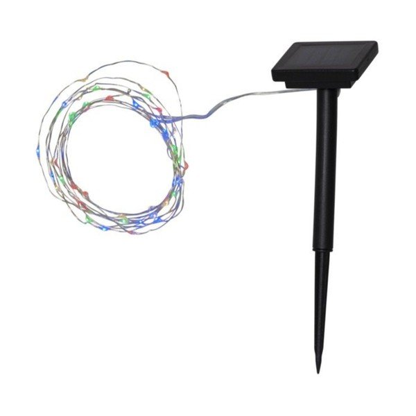 Șirag luminos solar de exterior LED Star Trading Dew Drop, 50 becuri, lungime 5 m