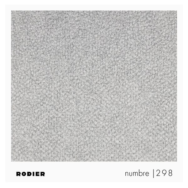 Taburet gri deschis cu tapițerie din țesătură bouclé Mirel – Rodier-image-3