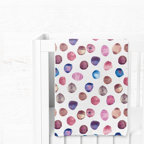 Pătură pentru copii albă din muselină 75x100 cm Shells – Mijolnir-image-3