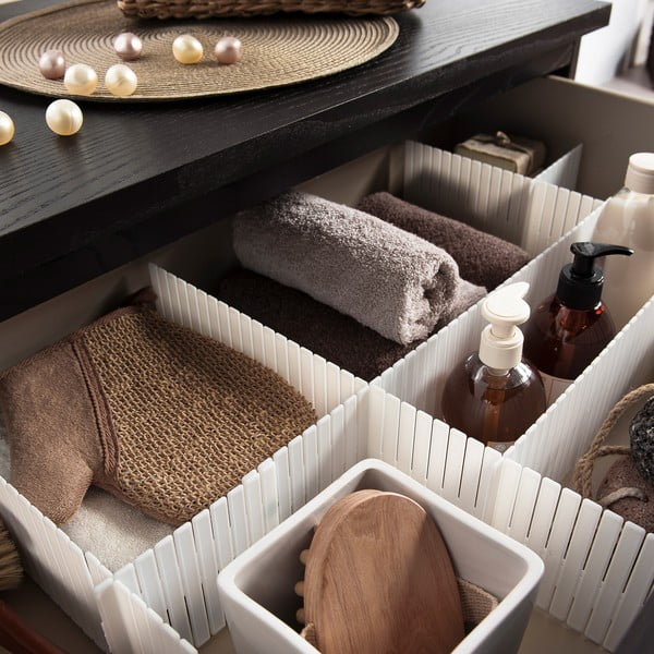 Separatoare pentru sertar 6 buc. din plastic – Compactor-image-1