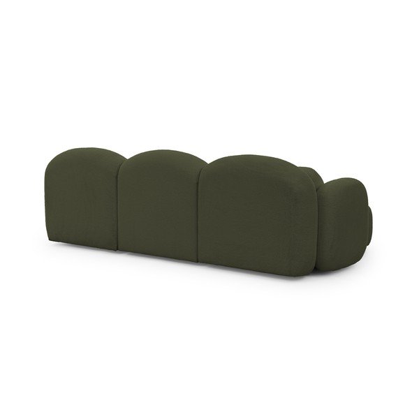 Colțar verde cu tapițerie din țesătură bouclé (în formă de "U") Orbit – Ropez-image-3