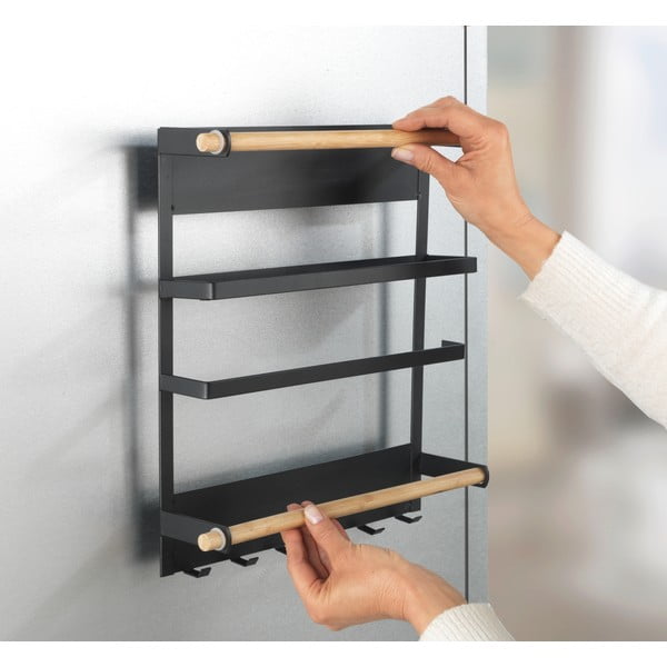Organizator de prete pentru bucătărie Wenko Magna, negru-image-4
