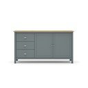 Comodă verde prăfuit din lemn de pin 150x80x40 cm Misti – Marckeric
