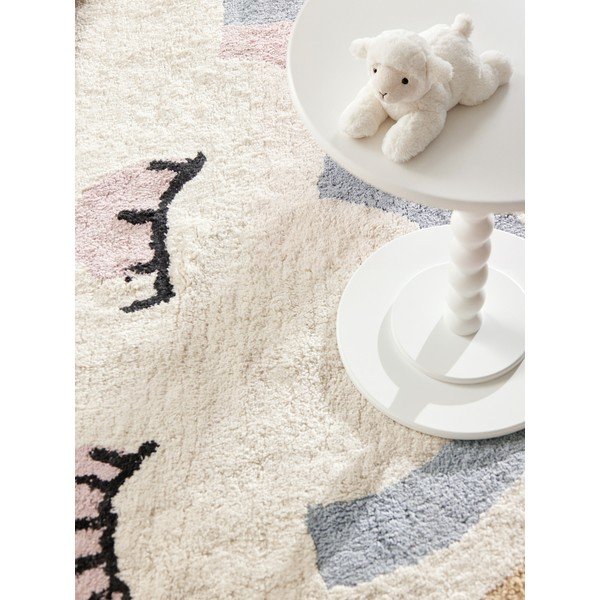 Covor pentru copii crem lavabil/țesut manual din bumbac 140x200 cm Snuggle Nappi – Hanse Home-image-4