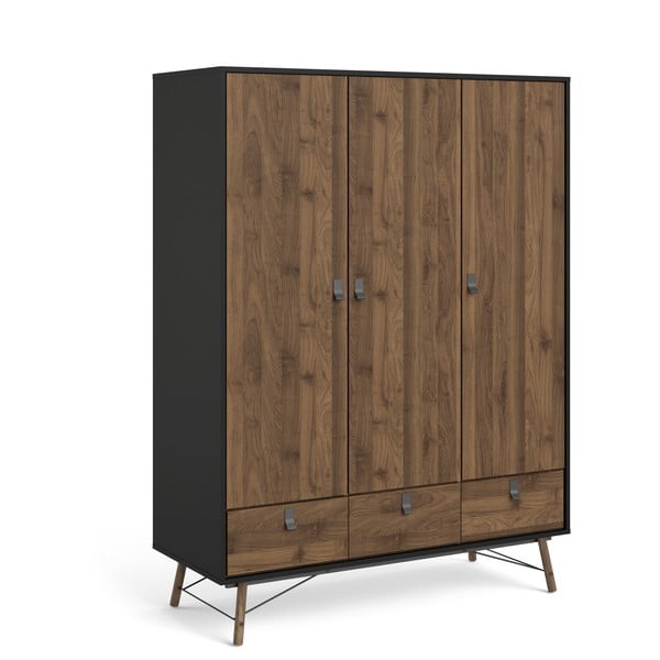 Șifonier Tvilum Ry, maro închis-negru-image-3