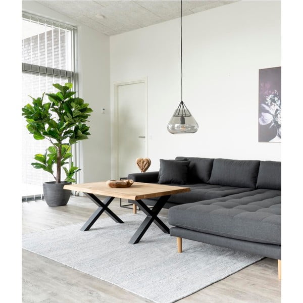 Masă de cafea cu blat din lemn masiv de stejar House Nordic Toulon, 120 x 70 cm-image-1