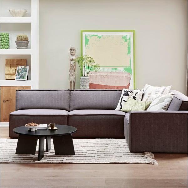 Măsuță de cafea neagră rotundă ø 90 cm Fries – WOOOD-image-1